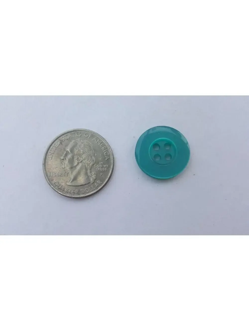 Mermaid Green Buttons, 4 Hole Sewing/Crafts Buttons 20mm - 24 Pieces (088)
